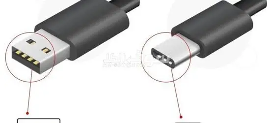 كابل شحن سريع بجلد قوي بمنفذ USB-C، متوافق مع جميع الأجهزة، نوع Type-C