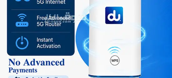 Du Home WiFi internet connection all over UAE